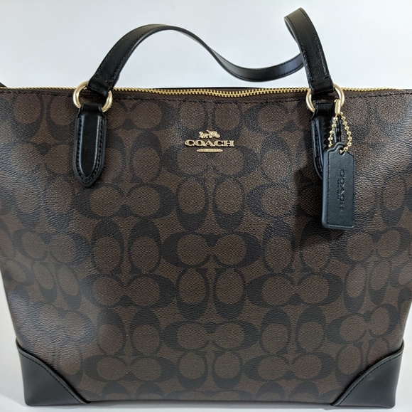 NEW WOMEN'S COACH (F29208) SIGNATURE BROWN LEATHER - Picture 5 of 8